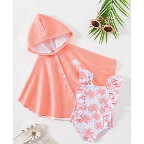 Βρεφικό Ολόσωμο Μαγιό Tropical Swimwear Towel